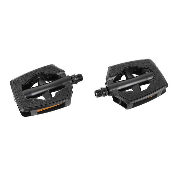 Pedale City Marwi Noir Sp-890 Sandblock Resine Filetage 1-2" (Paire Sur Carte) - Qualite Premium