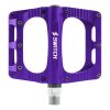 Pedale Vtt Plateforme Descente - Bmx Switch Xl Freeride Alu Cnc Violet Filetage 9-16 Avec Picots (Paire) 110X100Mm