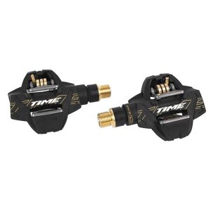 Pedale Vtt Automatique Time Xc 12 Carbone Or Avec Cales Atac 13°-17° B1 (Paire)