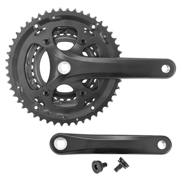 Pedalier Route Gravity 8-9V. Alu Noir 170Mm 50-39-30 (Boitier 116Mm) Plateaux Demontables