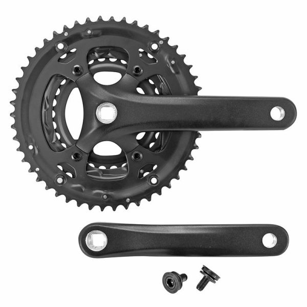 Pedalier Route Gravity 8-9V. Alu Noir 172.5Mm 50-39-30 (Boitier 116Mm) Plateaux Demontables