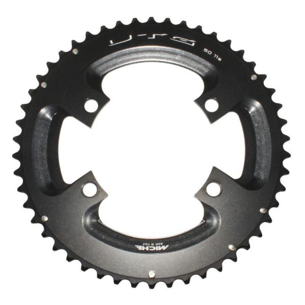 Plateau Route 4Bra D.110 Pour Shimano Ultegra 6800 Miche Utg 50Dts Exterieur Noir 11V.