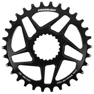 Plateau Vtt Direct Mount Pour Shimano Fc-M6100-M6120-M6130-Fc-M7100-M7120-M7130-Fc-M8100-M8120-M8130 Stronglight Mono 30Dts - Epaisseur 3Mm 12V.