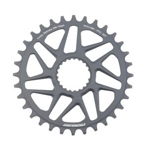 Plateau Vtt Direct Mount Boost Pour Shimano Fc-M9100-M9120-M9130 Stronglight Mono Alu Ht3 Gris 32Dts - 12V.