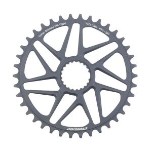 Plateau Vtt Direct Mount Boost Pour Shimano Fc-M9100-M9120-M9130 Stronglight Mono Alu Ht3 Gris 38Dts - 12V.