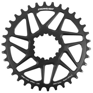 Plateau Vtt Direct Mount Pour Sram Sx-Nx-Gx Stronglight Mono Alu Noir 34Dts - Epaisseur 3Mm 12V.