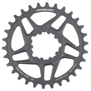 Plateau Vtt Direct Mount Pour Sram X01-Xx1 Stronglight Mono Alu Noir 30Dts - Epaisseur 3Mm 12V.