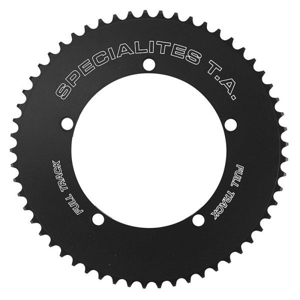 Plateau Piste 5Bra D.144 Ta Full Track 61Dts Noir Alu 7075 Pour Chaine 3.17Mm (1"1-8)