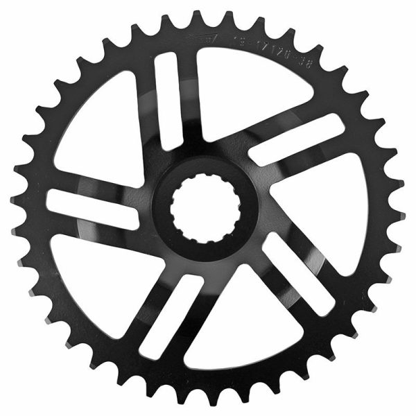 Plateau Vae-E-Bike Direct Mount Pour Bosch Esjot 38Dts Mono Noir Acier (3Ème Generation) Avec Rondelle De Deport