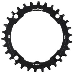 Plateau Vtt 4Bra D.104 Pour Sunrace 30Dts Mono Noir Alu Compatible Autres Marques Narrow Wide