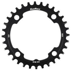 Plateau Vtt 4Bra D.104 Pour Sunrace 32Dts Mono Noir Alu Compatible Autres Marques Narrow Wide