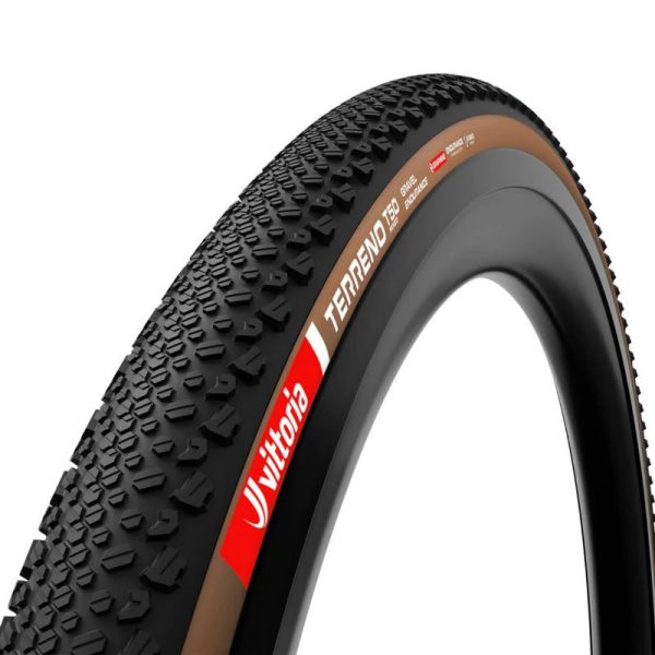 Pneu Gravel 700 X 40 Vittoria Terreno T50 Mixed Endurance Graphene 2.0 Noir-Marron Tubeless Ready Ts (40-622)