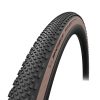 Pneu Gravel 700 X 57 Michelin Power Gravel Noir Flanc Beige Tubeless Ready Ts (57-622)