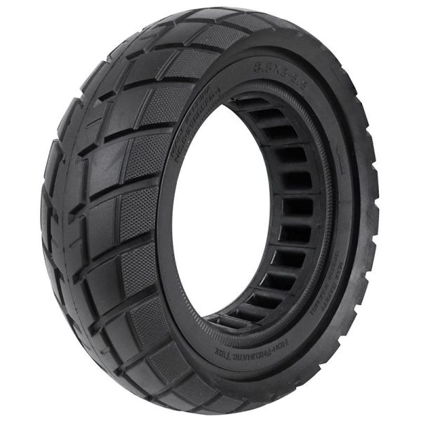 Pneu Trottinette Plein  8.5 X 3.00 Noir Ultraleger - Largeur Interieur 40 Mm