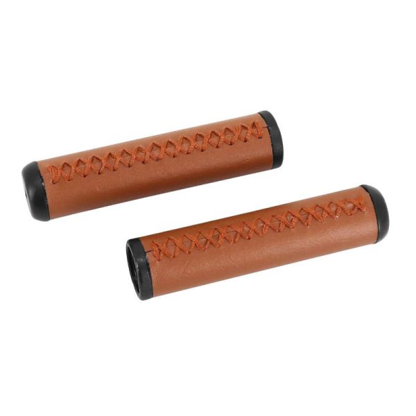 Poignee City Ddk Velo Cuir Marron Clair L125Mm (Paire)