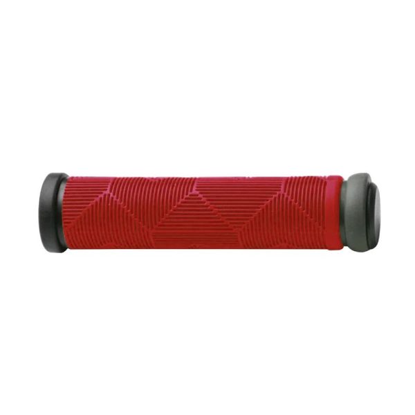 Poignee City-Vtt Switch Kaleido Rouge (Paire) (Offre Speciale)