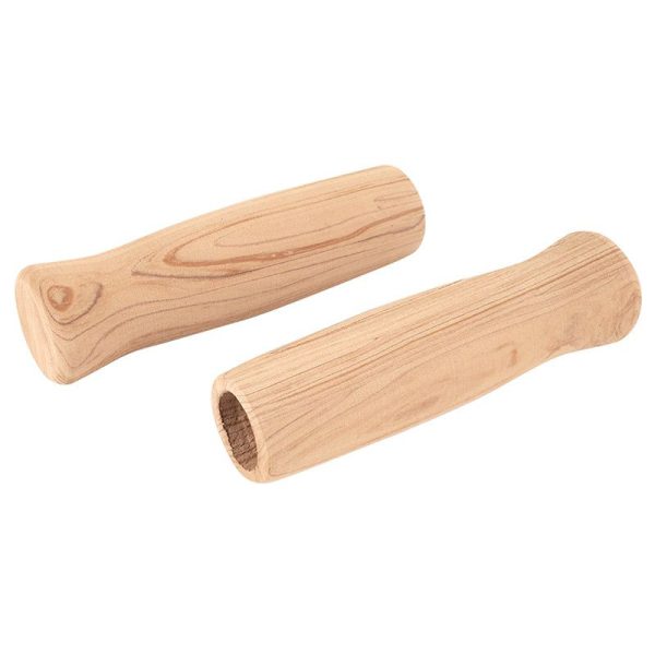 Poignee City Newton Eva Type Bois L127Mm Sans Bouchon (Paire)