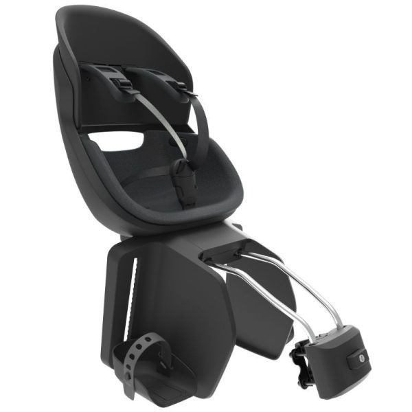 Porte Bebe-Siege Enfant Arriere Prodigee Icon A Fixer Sur Cadre Noir Coussin Noir Avec Serrure (Jusqu'A 22 Kg Max) (Homologue Ce En 14344)