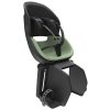 Porte Bebe-Siege Enfant Arriere Prodigee Icon A Fixer Sur Porte Bagage Fixation Etau Noir Coussin Vert Jade Avec Serrure (Jusqu'A 22 Kg Max) (Homologue Ce En 14344)