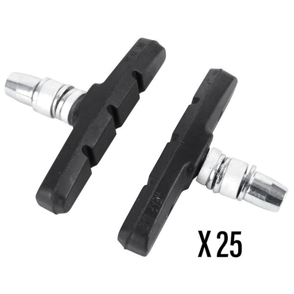 Porte Patin Frein Vtt A Vis Symetric Fibrax 70Mm Noir Eco (Boite De 25 Paires)