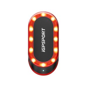 Radar De Vehicule Et Eclairage Velo Arriere Usb (Visible A 1.2Km) 8 Modes D'Eclairage Intelligent Igpsport Srmini - Connexion Directe Au Bsc300 - Igs630 - Igs800