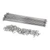 Rayon Inox Argent Velox Mach1 2Mm L 244Mm Tete Coudee Avec Ecrou (Boite De 100)