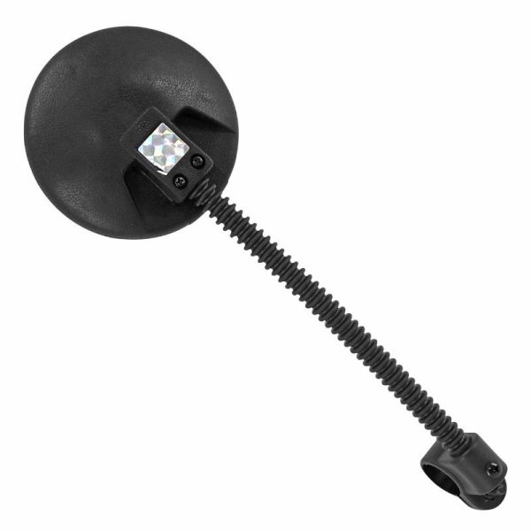 Retroviseur Velo Gauche Ou Droit Newton Flexible 26Cm Fixation Cintre Diam 22.2Mm (Miroir Diam 9Cm)