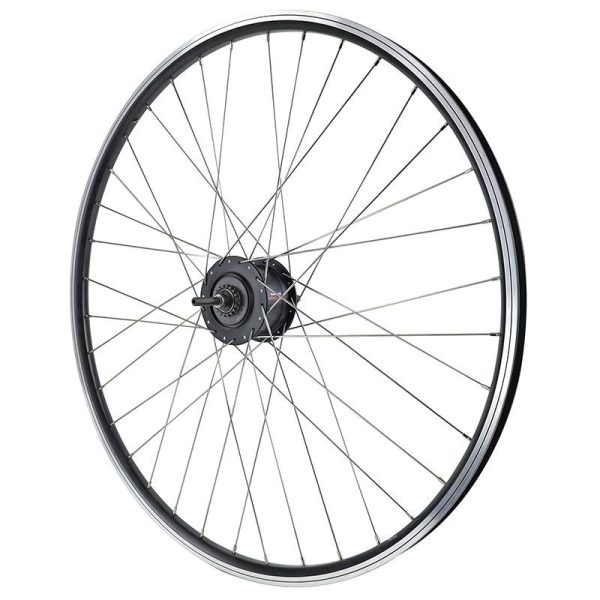 Roue Vtc Patin 700 X 35 - 28" Er10 Arriere Noir Double Paroi Moyeu Nexus 7V 36 Rayons Inox (Sg-C30001-7R)
