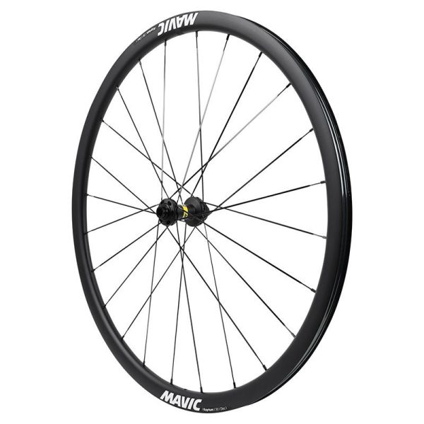 Roue Route Disque 700 Mavic Ksyrium 30 Avant Centerlock Tubeless Ready Axe Traversant 12-100 Noir Jante 622-19