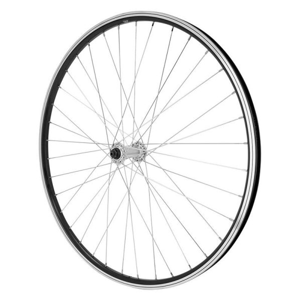 Roue Vtt Patin Blocage 27.5" Alu Avant Noir Double Paroi Moyeu 36 Rayons Alu