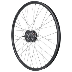 Roue City Disque Arriere 26" Moyeu Nexus 7 Center Lock Noir Jante 19C 36 Rayons