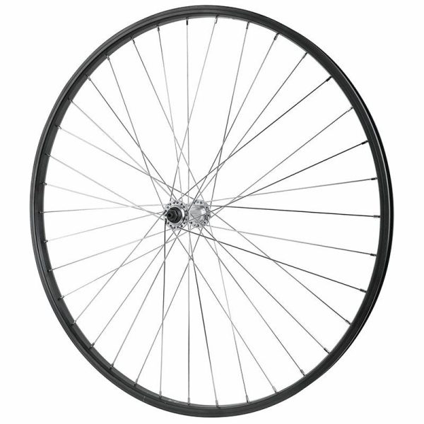 Roue Vtc Patin Blocage 700 - 28" Alu Avant Moyeu Alu 36 Rayons Jante 21C -Max Load 110Kgs-