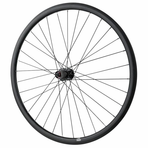 Roue Gravel - Route Disque Blocage 700 Pulse 19 Double Paroi Arriere Cassette 11-10-9V Moyeu Velox Road Centerlock Tubeless Ready Noir Jante 19C 32 Rayons -Max Load 130Kgs-