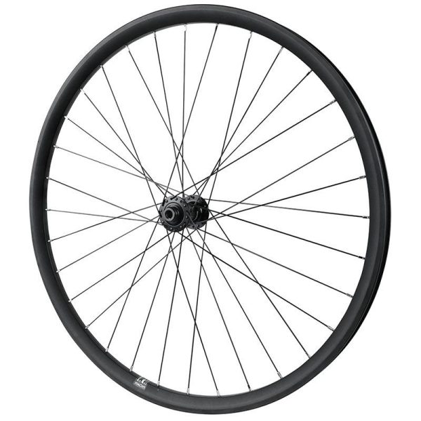 Roue Vtt Disque 27.5" Avant Moyeu Shimano Rs470 Grx Centerlock Tubeless Ready Axe Traversant 12-100 Noir Jante 23C 32 Rayons -Max Load 150Kgs-