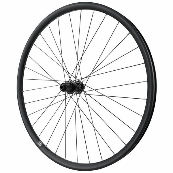 Roue Gravel - Route Disque 700 Pulse 23 Double Paroi Arriere Cassette 12-11-10V Moyeu Shimano Rs470 Grx Centerlock Tubeless Ready Axe Traversant 12-142 Noir Jante 23C 32 Rayons -Max Load 150Kgs-
