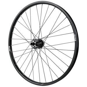 Roue Vtt Disque 26" Klixx Tubeless Ready Arriere Noir Moyeu Velox D462Db Cassette 11-10-9V Disque 6 Trous Axe Traversant 12-142 - Jante 23C 32 Rayons  All Mountain
