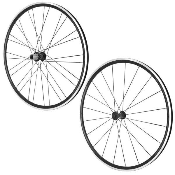 Roues Route Patin Blocage 700 Miche Moyeu Reflex A Roulement Noir 11 - 10 - 9V Shimano (Avant + Arriere)