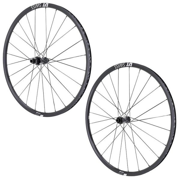 Roues Route - Gravel Disque 700 Dt Swiss Road Pack P1600-23 Tubeless Centerlock 12-142 Et 12-100Mm Xdr 12V Noir (Hauteur 23Mm) Jante 22C (Vendu A La Paire)  + Kit Tubeless + Plaquettes De Frein