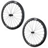 Roues Route Disque 700 Fir Fc 50 Pro Centerlock Carbone Noir Cassette Shimano 12V Axe Traversant 12-100 Et 12-142 Hauteur-Profil 46-50 Mm (Paire) - Tubeless Ready