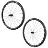 Roues Route Disque 700 Fir Fc 38 Pro Centerlock Carbone Noir Cassette Shimano 12V Axe Traversant 12-100 Et 12-142 Hauteur-Profil 38 Mm (Paire) - Tubeless Ready