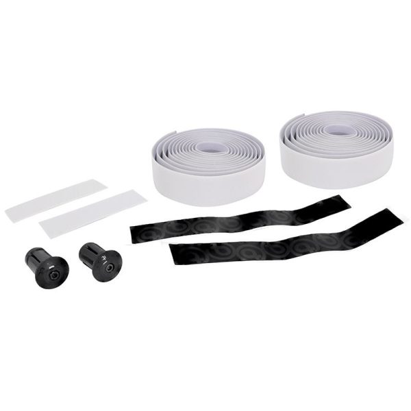 Ruban De Guidon - Cintre Btp Performance Pro Blanc Reflechissant Avec Bouchons (Confortable Epaisseur 3Mm)