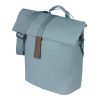Sacoche Arriere Velo Laterale Sac Bandouliere Basil City Shopper Bleu Graphite Droit-Gauche 14-16L Fixation Mik Studs Pour Porte Bagage