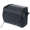 Sacoche De Cintre-Guidon Velo Basil Sport 7-8L Noir Graphite Fixation Clip Compatible Basil Et Klickfix (28X20X20Cm) (Fixation Klick Fix Non Inclus)