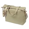 Sacoche Arriere Velo Laterale Sac Ordinateur Portable Basil Manhattan Waterproof Beige Droit-Gauche 12L Fixation Hook On (12X38X30Cm) Fermeture Pliant Anti-Pluie