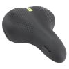 Selle City Newton Moderate A Memoire De Forme Noir 247X203Mm Rail Acier - Poignee Prise En Main -