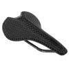 Selle 3D Carbone T802 Noir 245X155 Rail Carbone Brillant Poids 220G (Poids Max 130Kgs)  -Newton-