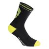 Chaussettes-Socquettes Ete Gist Crane Noir-Jaune Fluo 33-36 - Hauteur 18 Cm   (Paire)  -5860