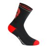 Chaussettes-Socquettes Ete Gist Crane Noir-Rouge 33-36 - Hauteur 18Cm  (Paire) -5860