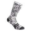 Chaussettes-Socquettes Ete Gist Trendy Comics Noir Et Blanc 43-47 Ecologique - Hauteur 20 Cm (Paire)   -5863