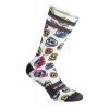 Chaussettes-Socquettes Ete Gist Trendy Skulls 43-47 Ecologique - Hauteur 20Cm (Paire)   -5863